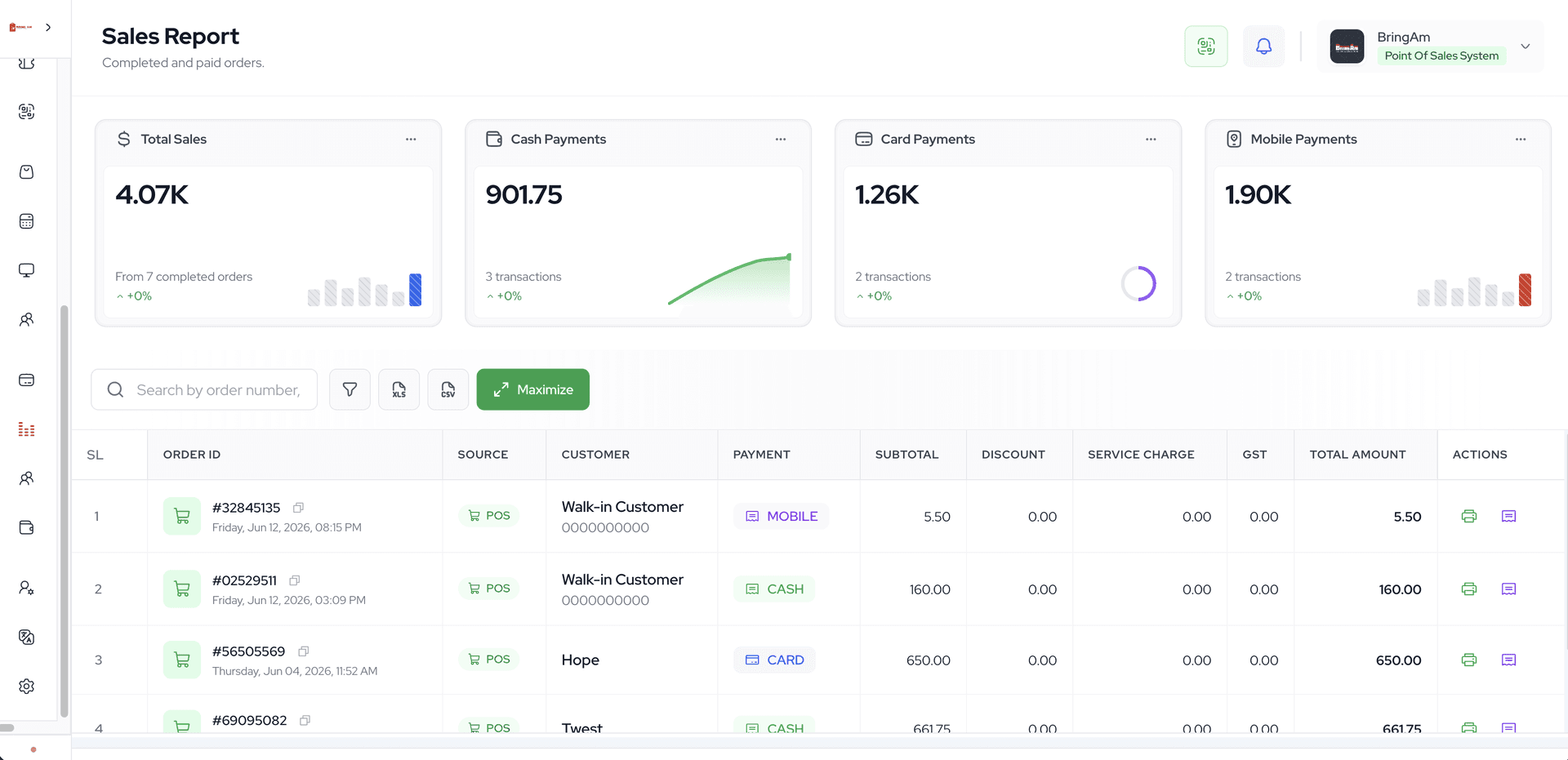 BringAm reports